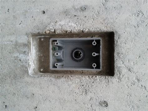 electrical outlet box for exposed interior concrete wall|concrete boxes for concrete walls.